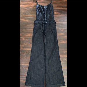 7 For All Mankind Denim Halter Jumpsuit 27